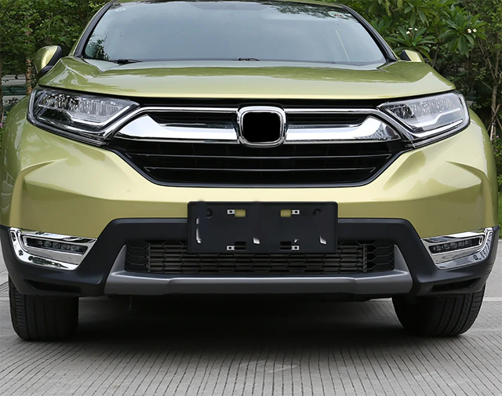 For Honda CR-V 2017 2018 2019 2020 2021 Front Fog Lights Cover Frame Trim ABS Chrome Exterior Decoration Car Styling