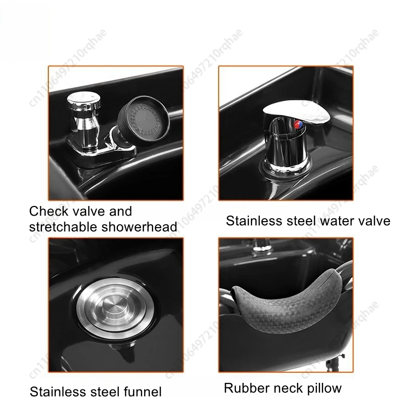 

Hanging Basin Barber Chair Shampoo Basin ABS Plastic Shampoo Basin Hair Salon Shampoo Bed Accessories