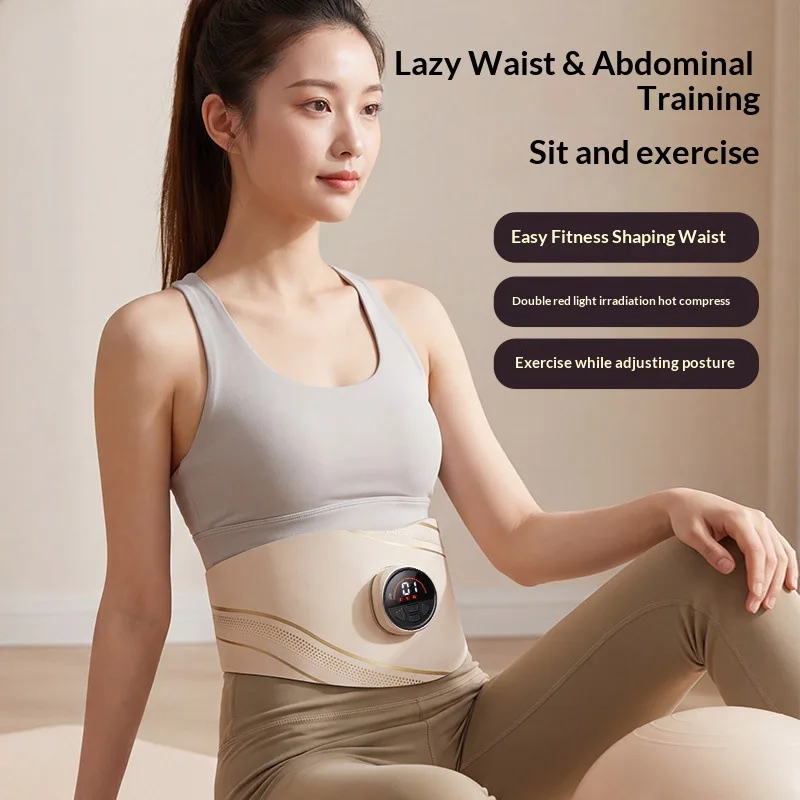 Home Pulse Heating Multi Level Massage Plastic Waist Sweating Massage Triple in One Abdominal Rubbing Machine Vibration Plate