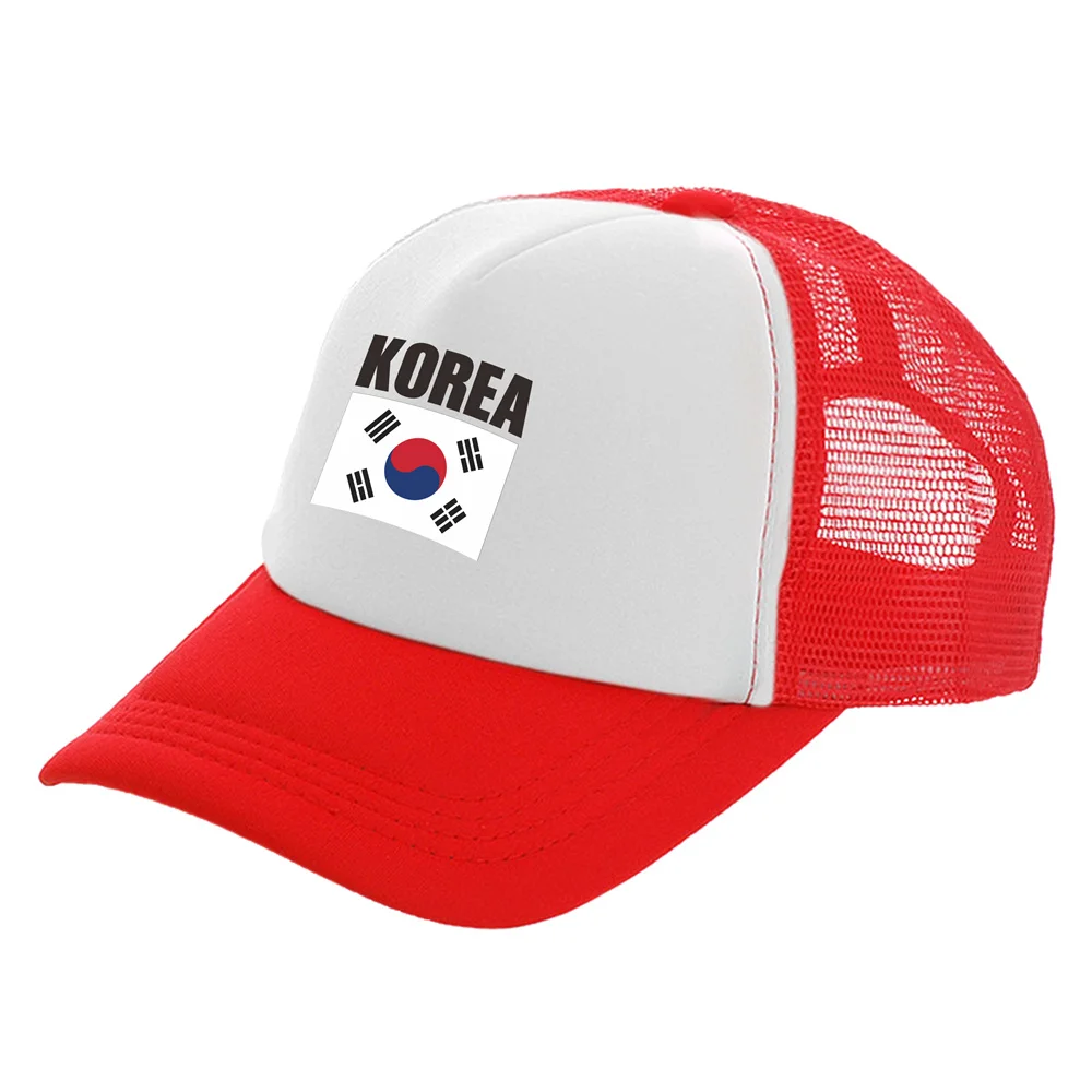 South Korea Trucker Caps Men South Korea National Hat Baseball Cap Cool Summer Unisex Mesh Net Caps