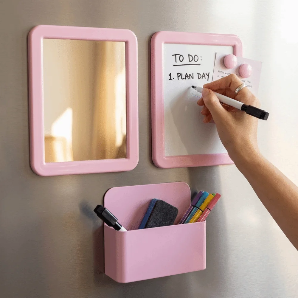 Durable Mini Whiteboard Set Portable Magnetic Whiteboard Kit Space-Saving Desktop Whiteboard Work
