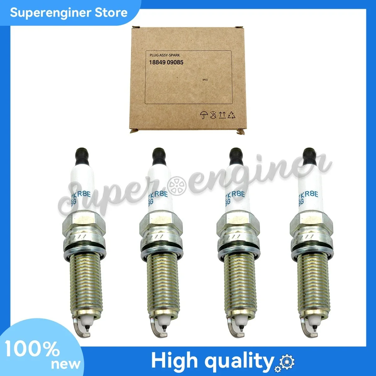 

18849-09085 4x Dual Iridium Ignition Spark Plug for 2011-2022 Kia Optima Sorento Sportage 18849 09085