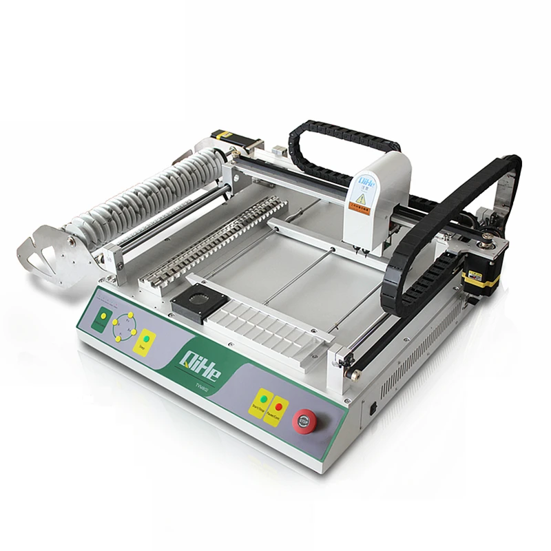 Máquina pequeña SMT LYBGACNC, máquina de recogida y colocación de escritorio, 2 cabezales con 2 cámaras, sistema Visual para línea de producción LED PCB BGA