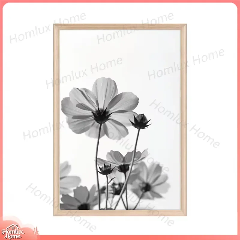 Classic Movie Poster Frame 27x40 Inch Natural Wood Grain Easel Frame for Wall Art Photo Display Lightweight Vertical