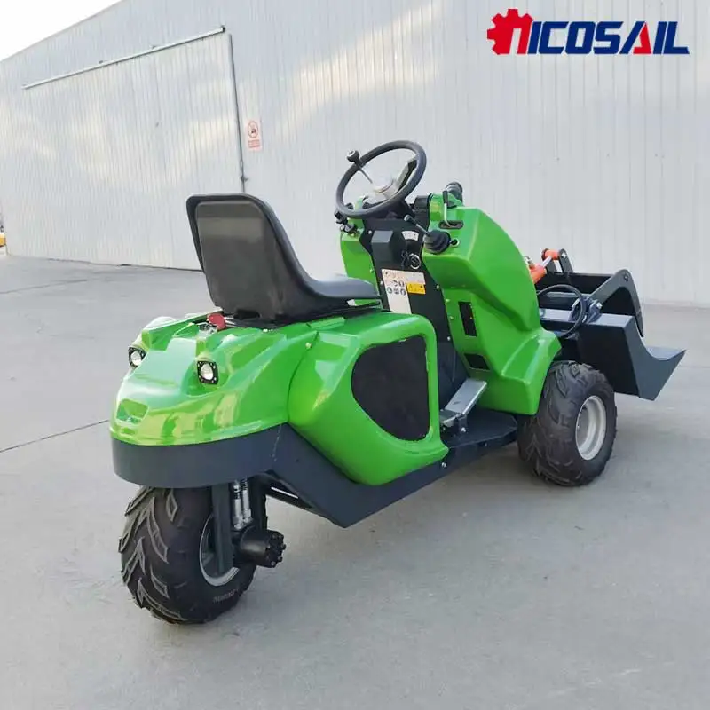 OEM Custom 3 Wheel Mini Skid Steer Loader CE EPA Euro 5 Quick Attach Compact Loader with Attachments for Farm Landscaping
