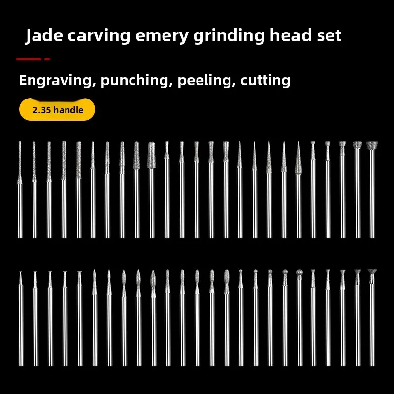 Diamond Grinding Head for Grinding Needle Drill Bits Professional Grinding Rod and Polishing Tool Set