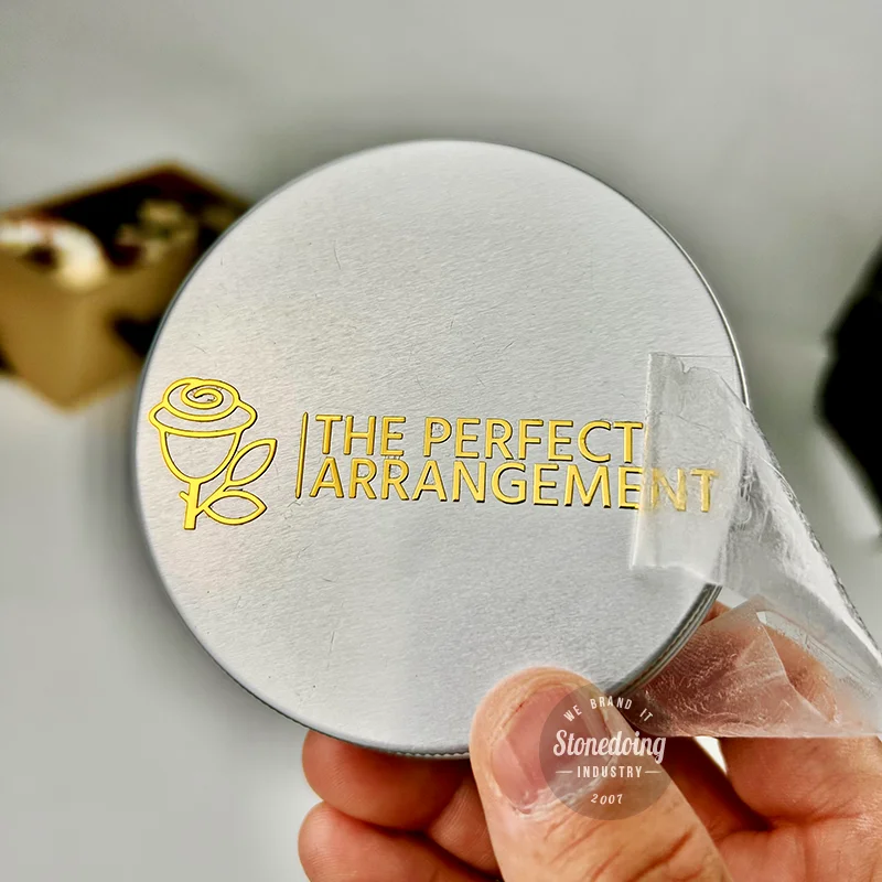 12cm 200 Pcs Custom Cold Transfer Stickers Personalized Logo No Heat Required Decals for Bottle Laptop - view 4