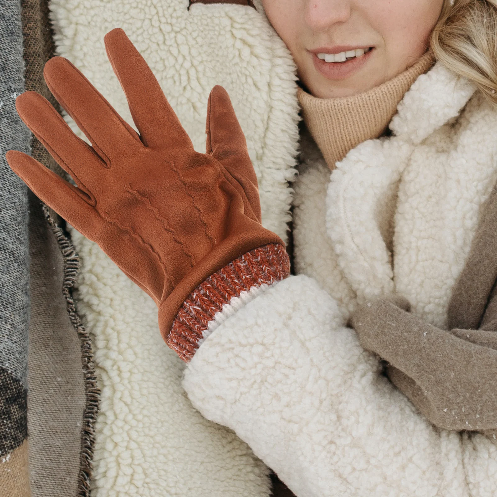 

1 Pair Windproof Thermal Touchscreen Gloves Full-Finger Cycling Running Climbing Outdoor Sports Handwear For Men Winter Riding