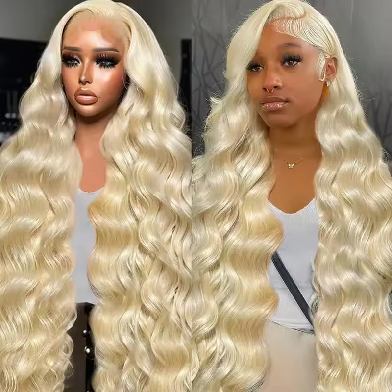 Honey Blonde 13x4 13x6 360 HD Lace Frontal Wig 613 30 40 Inch 250 Density Body Wave Human Hair Wigs Pre Plucked For Black Women