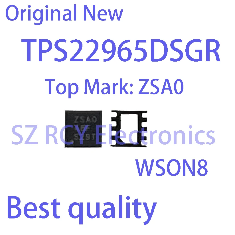 (5 PCS)NEW TPS22965DSGR TPS22965 Top Mark ZSA0 ZSAO WSON8 Chipset