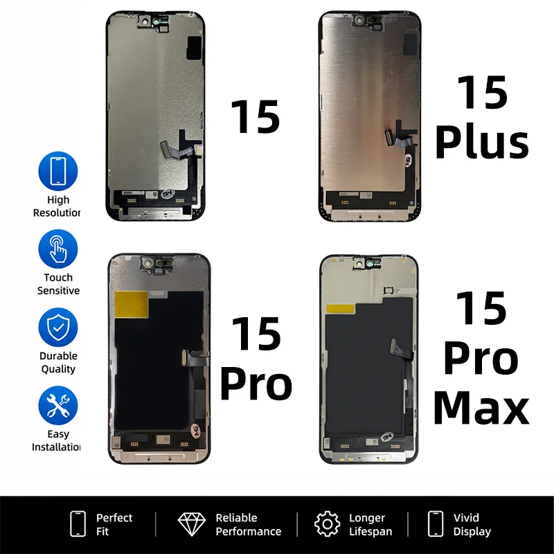 OLED For iPhone 14 15 16 17 Pro LCD Incell For iPhone 13 Pro Max 14 Plus 15 OLED LCD Display Screen Digitizer Assembly Repair image 4
