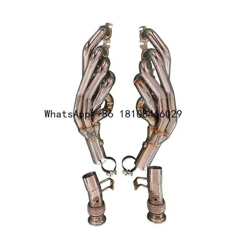 

Xinaote Exhaust race manifold headers forR8 V10 5.2L 2010-2020 Lamborghini Gallardo LP Huracan LP580 LP610 header