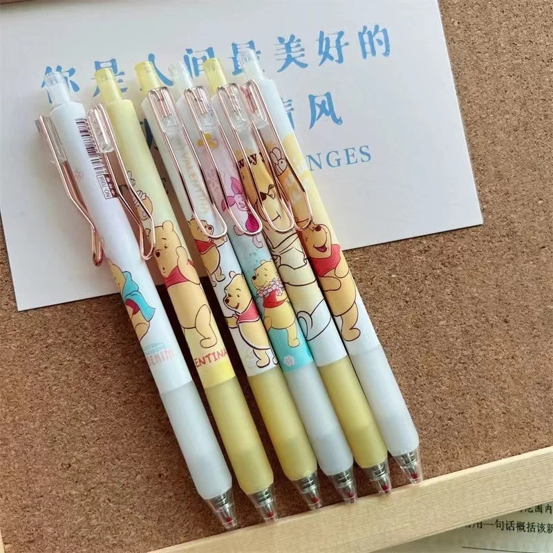 1pc Disney Pooh Bear Pen Cute Cartoon Pooh Students Writing Signature Pen Stationery School Office Supplies