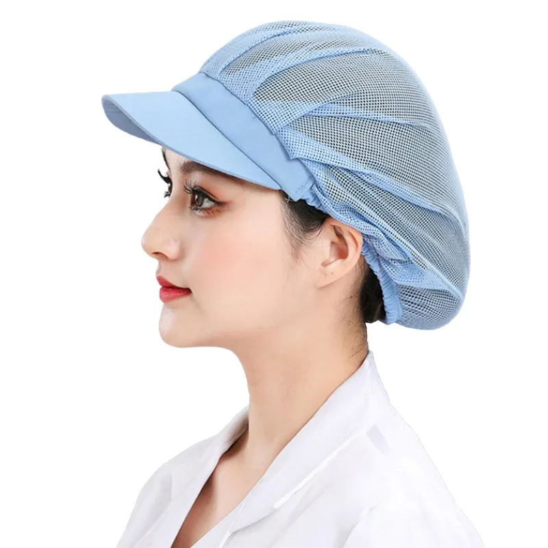 Gorro de malla transpirable para taller, para Hotel, restaurante, cantina, cocina, Chef, industria de Catering, cafetería, panadería, trabajo