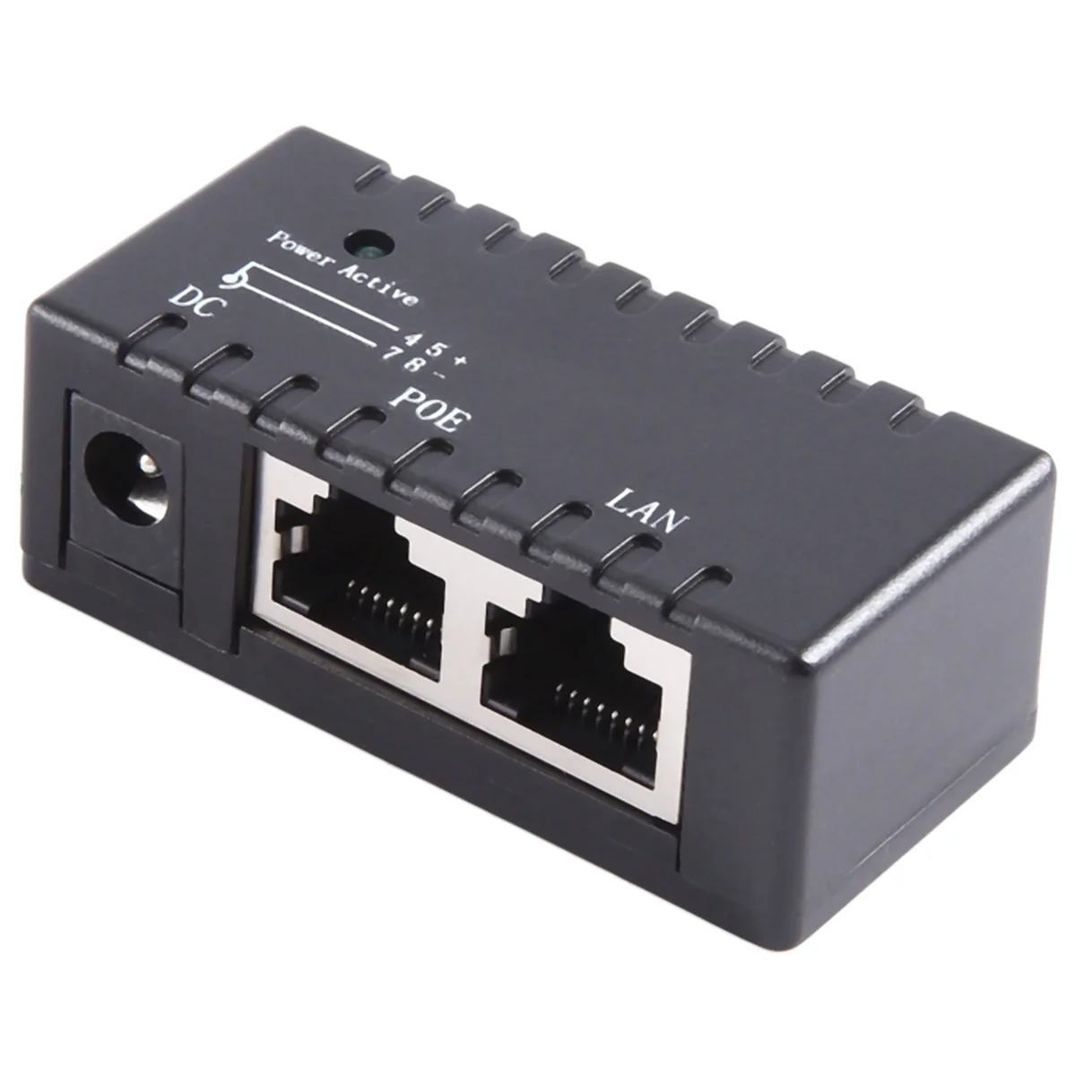 Poe Splitter Poe Injector Rj45 Dc 5.5Mm x 2.1Mm Input Passive Poe Injector Splitter Adapter Connector For Ip Network