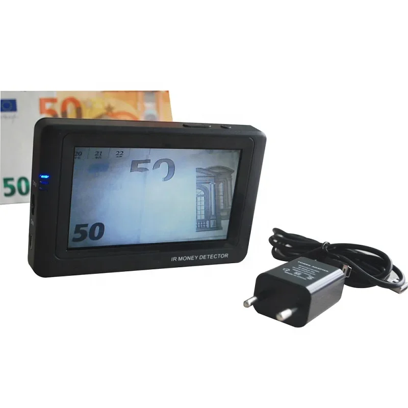 2026Portle Money Detector Mini IR Detecting Banknote Currency Cash Black Machine for Office Store Security Paper Detectors