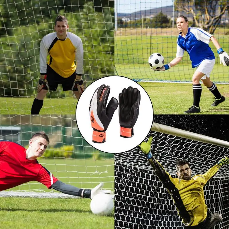 Latex handschuhe Kinder fußball torhüter handschuhe Profifußball handschuhe Kinder Erwachsene rutsch feste atmungsaktive Torwart handschuhe