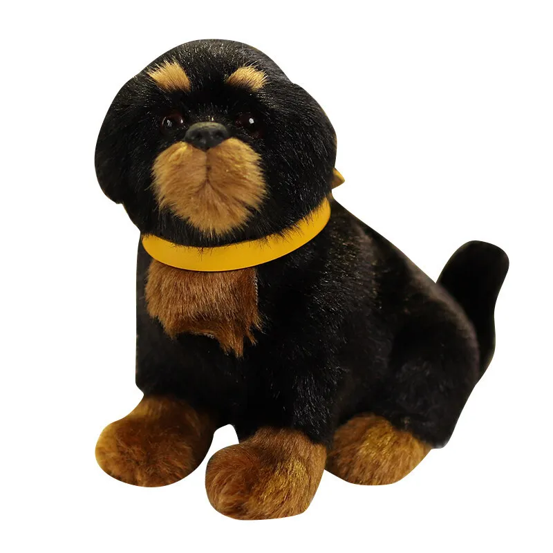 Jouet en peluche chien Akita réaliste, Simulation mignonne de chiot, poupée bébé apaisante, cadeaux d'anniversaire pour enfants