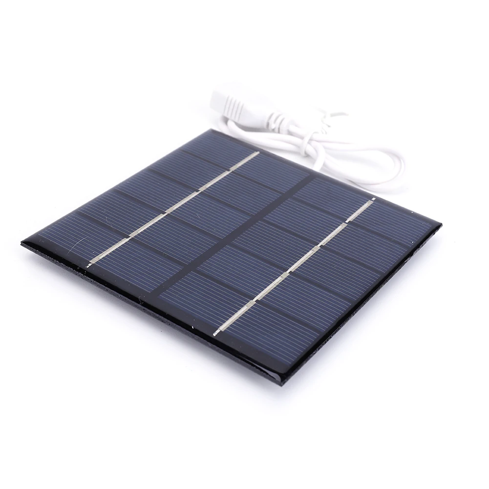1.2W Solar Panel Charger Mobile Power Supply Polycrystalline Outdoor Solar Panels Lightweight for Charger 3.7 Batteries Supplies