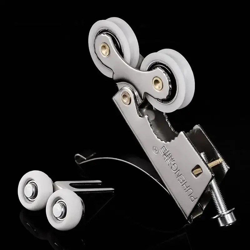 Wardrobe Sliding Door Roller Heavy Duty Silent Nylon Pulley For Cabinet Closet Sliding Door Track Wheel