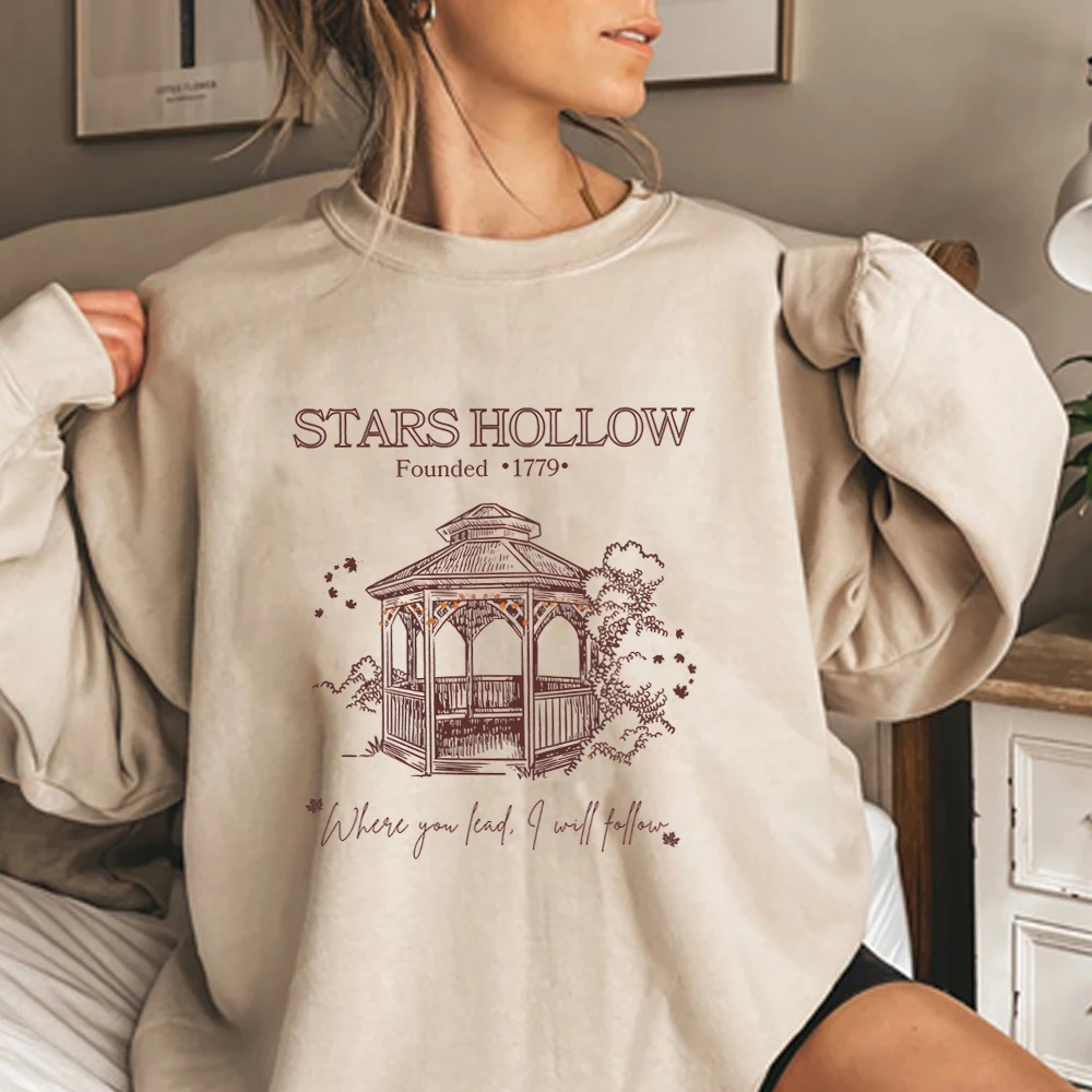 Funny Tv Show Gilmore Girl Sweatshirt Stars Hollow Pullover Retro Gilmore Sweater Luke's Diner Crewneck Sweatshirt