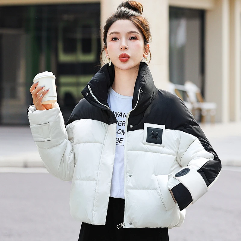 Winter Jacket Women 2024 New Short Parkas Thick Hooded Cotton Padded Jackets Casual Overcoat Coats Female Puffer Parkas Outwear