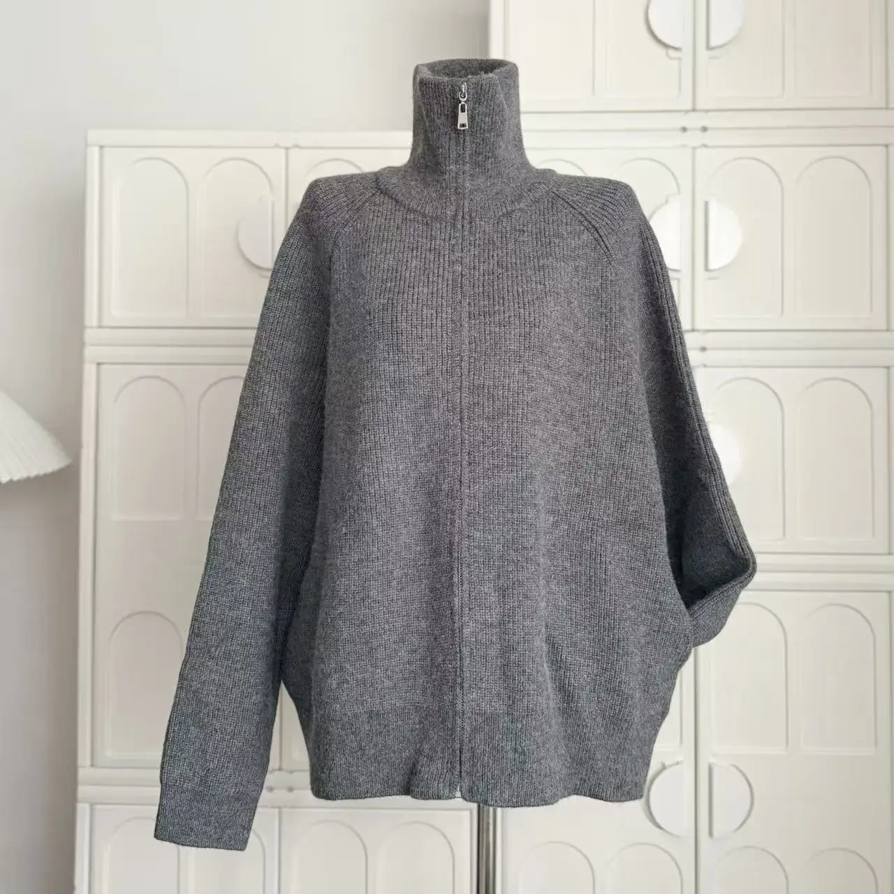 

Сплошной цветной свитер на молнии, вязаный свитер с длинными рукавами, пальто, женская одежда, модные свободные повседневные уличные куртки F211