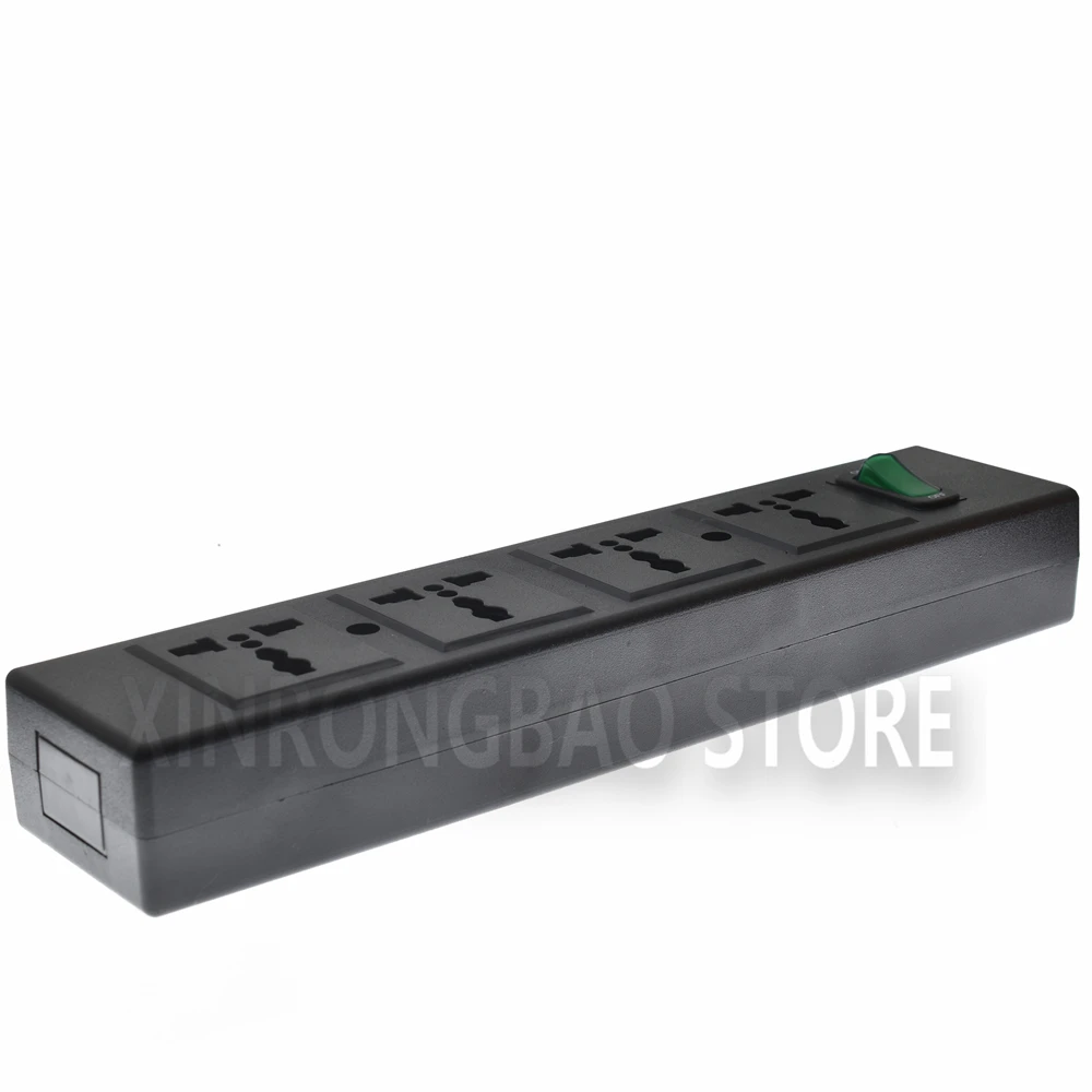 4 Ways PDU Power Strip Universal Power Strip with overload protector UK US EU Socket Outlet extend with Circuit Breaker Switche