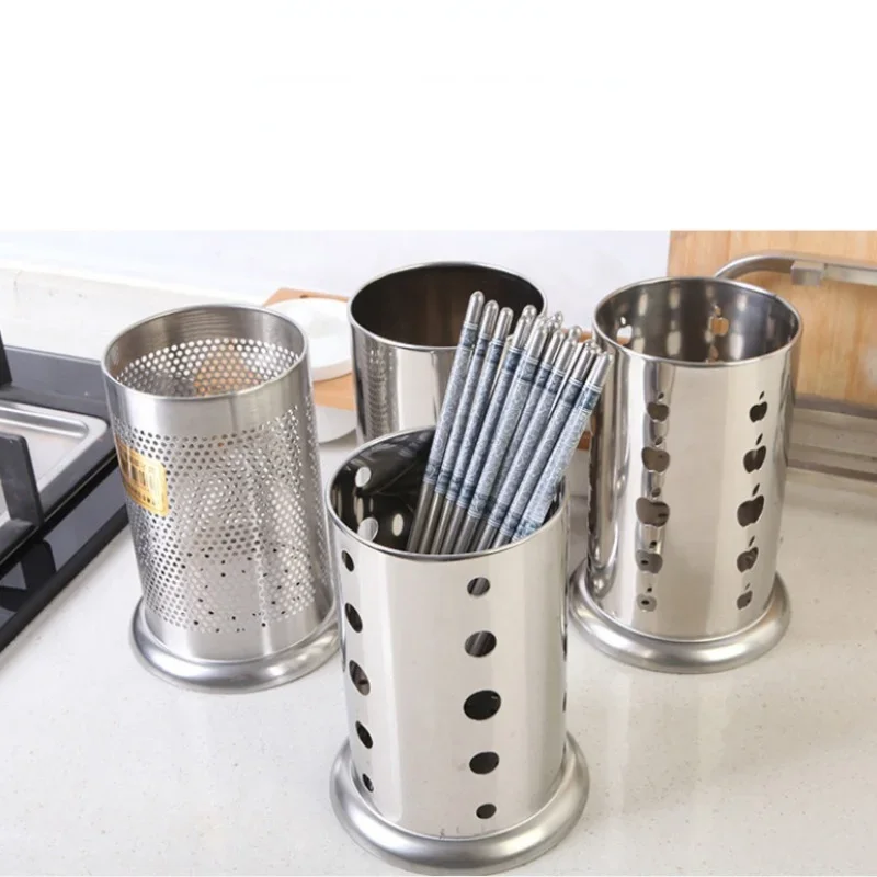 High Quality Chopstick Rack Drainer Basket Stainless Steel Spoon Fork Chopsticks Holder Tableware Cutlery Rack Storage Holder