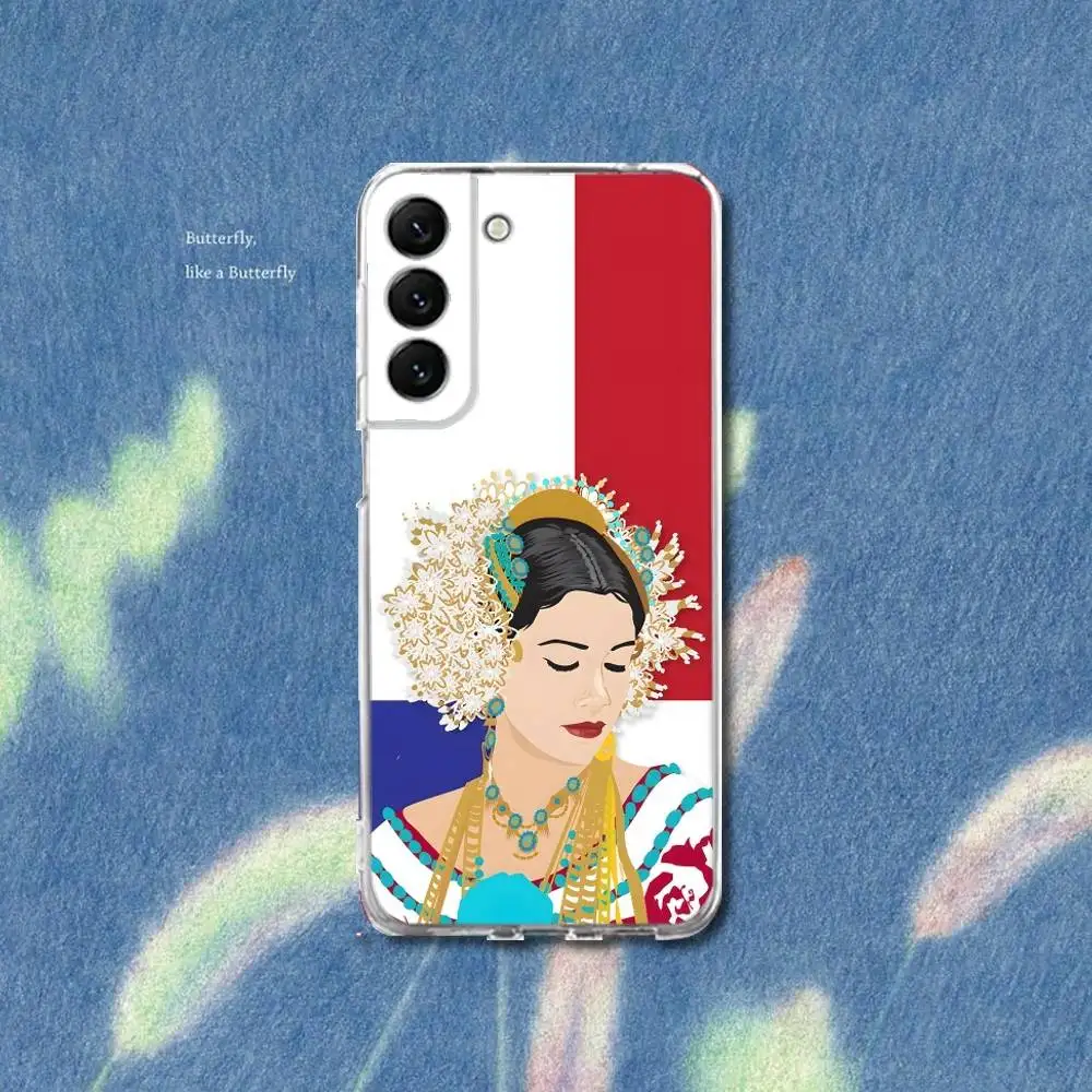 حافظة هاتف بنما استوائية من السيليكون لهاتف سامسونج S30، S23، 21، 22، 20 Ultra، S20 FE lite، S10، 9، PIus Note 20 Ultra غطاء شفاف