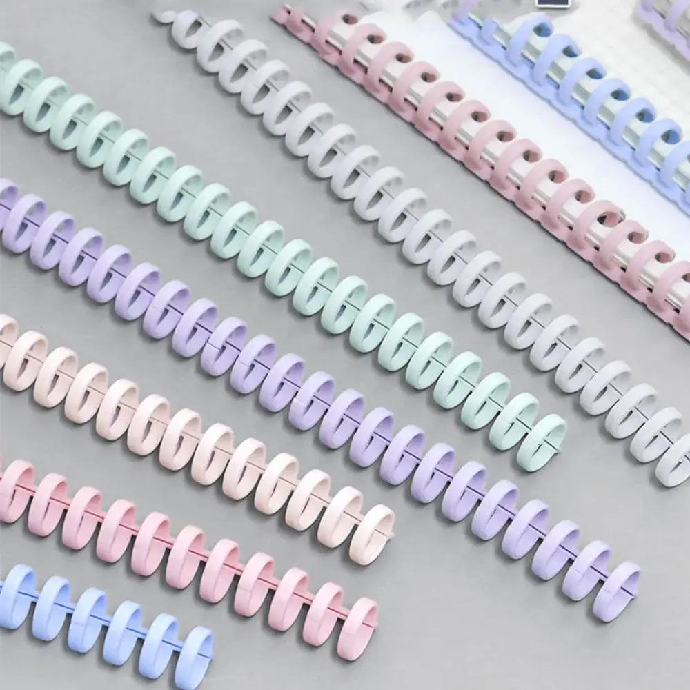 Binder Binding Clips Notebook Supplies Scrapbook Binder Loose-leaf Paper Book A4 Notebook Binding Clips 30 Holes Circles Ring