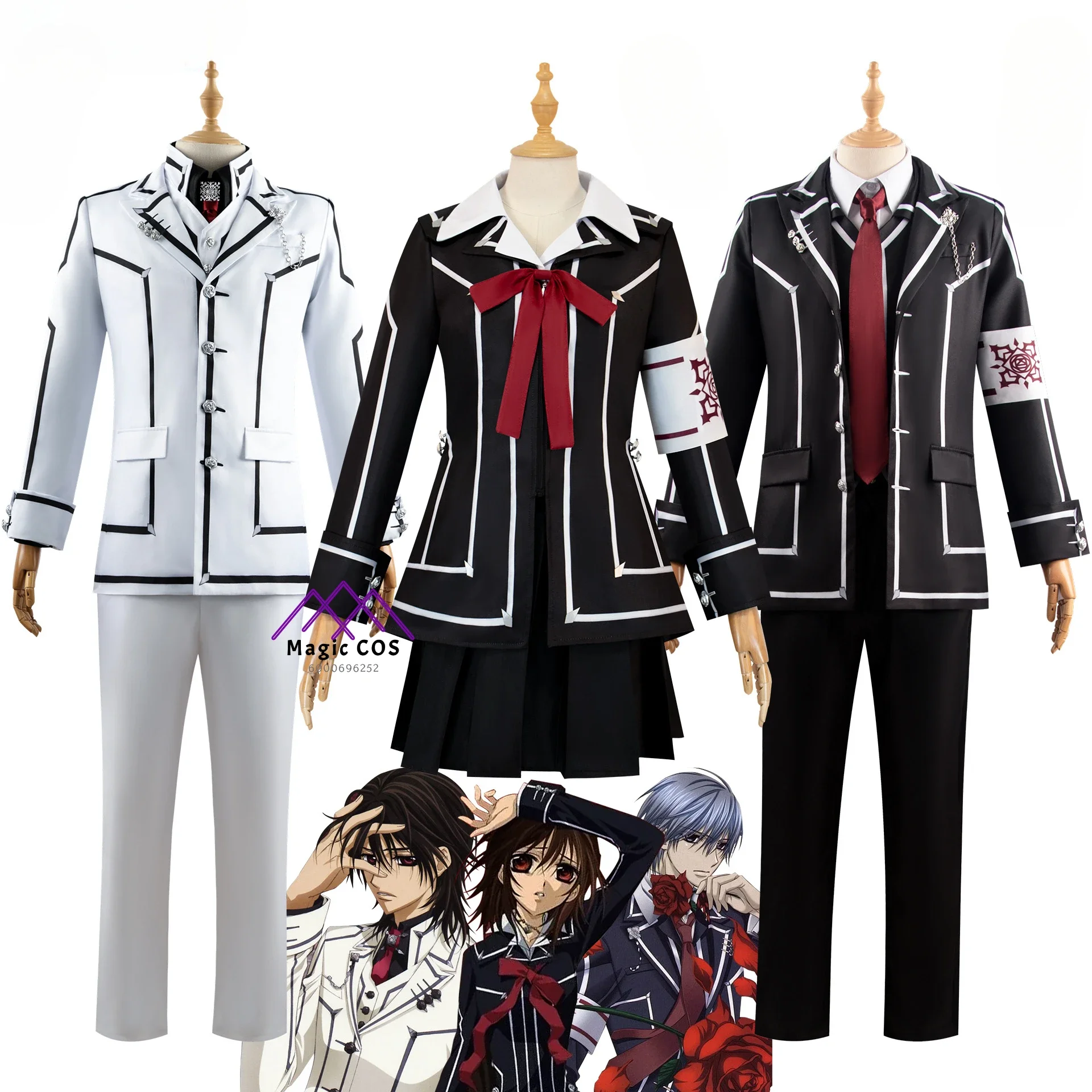 New Arrival Vampire Knight Photo-Ready Cos Cone Born Zero Jiulanshu Black Master Youji Hot Sale Cosplay Anime Exclusive Design