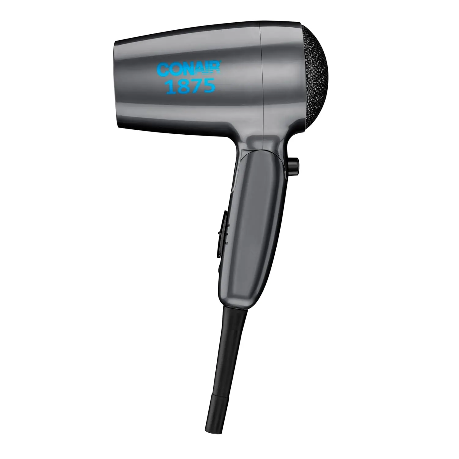 

Travel Hair Dryer with Dual Voltage, 1875W Compact Blow Dryer with Folding Handle, Gray