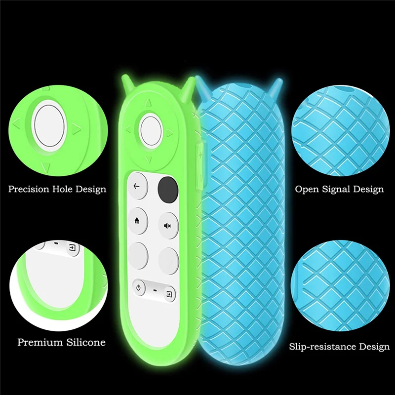 A08E-Silicone Cover For Google Chromecast 2020 Remote Control Antislip Antifall Remote Control Case view 6