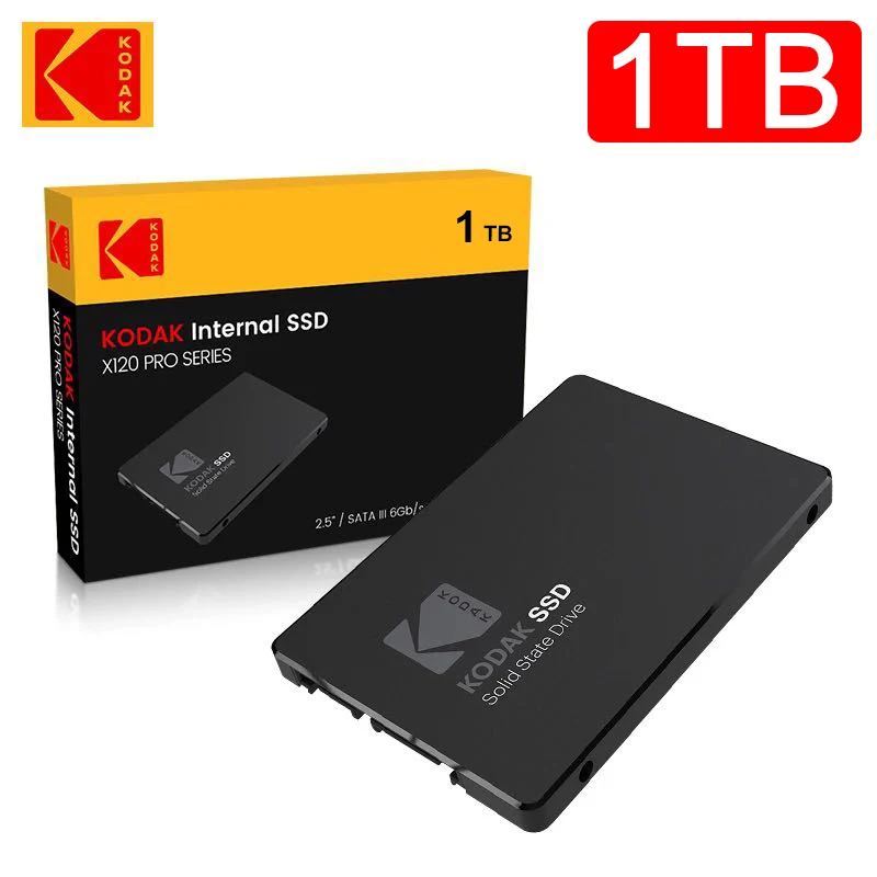 Kodak X120Pro SSD ไดรฟ์ HDD ฮาร์ดดิสก์ SSD 1TB ฮาร์ดดิสก์2.5 "ภายในสถานะของแข็งไดรฟ์550เมกะไบต์/วินาที1TB SSD สำหรับแล็ปท็อปพีซี