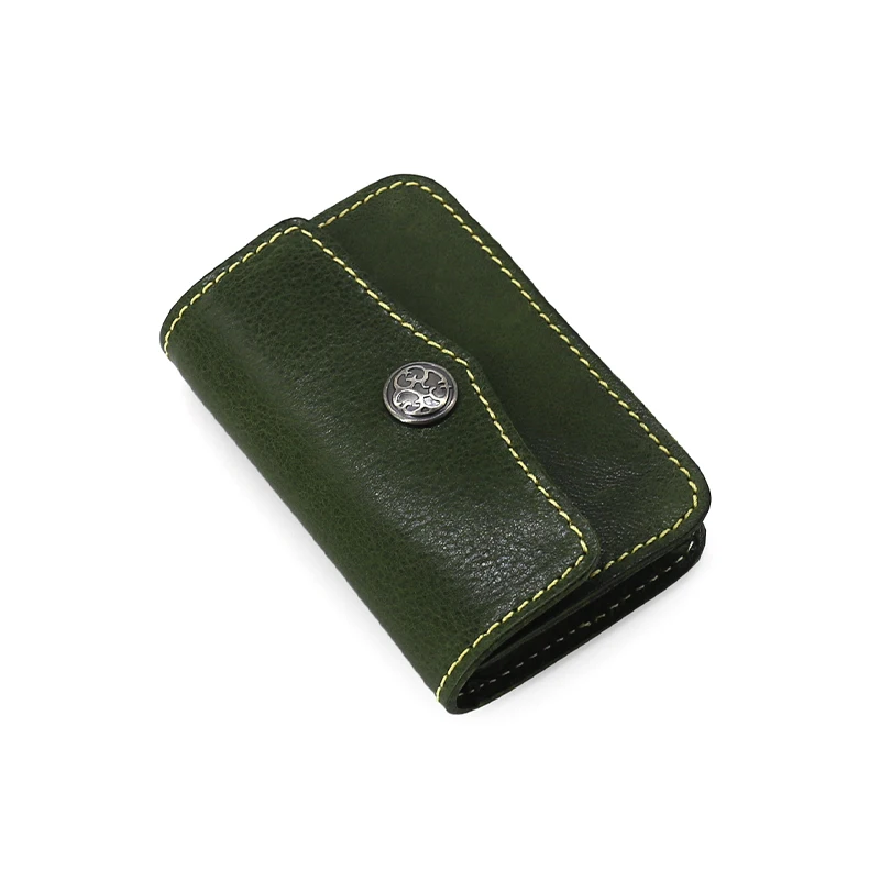 Etui na dokumenty ręcznie robione torebki na karty kredytowe ze skóry bydlęcej Organizer w stylu Vintage portmonetka Mini portfele — zdjęcie 7