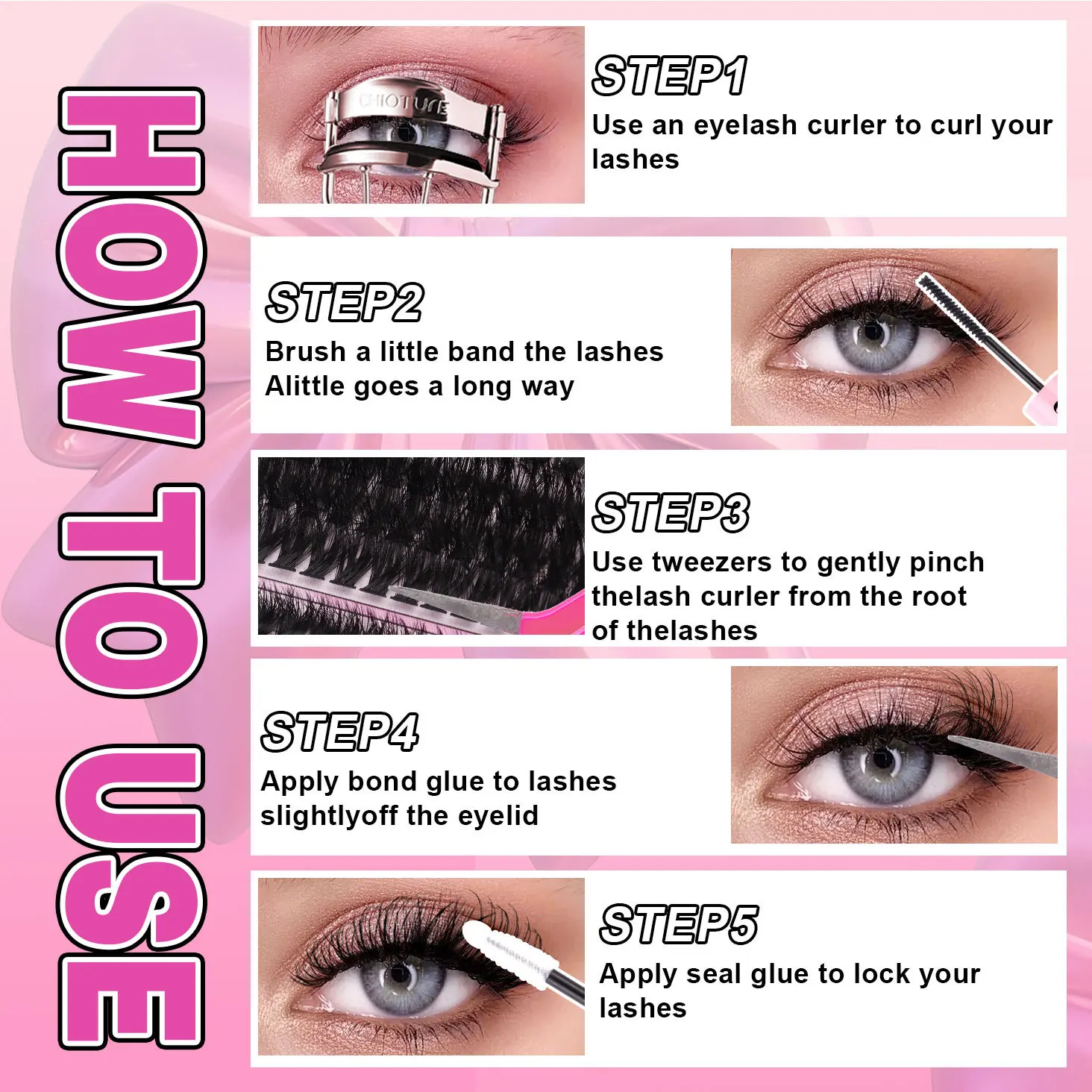 Heißer Verkauf Große Kapazität Einreihige Riemen Anleitung Buch Natürliche Dicke 120D-180D Gefälschte Wimpern Buch Kit