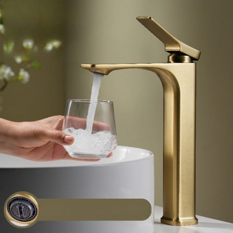 

Смеситель для умывальника, бытовой горячий и холодный двойного назначения, раковина на столешнице, защита от брызг в ванной комнате, раковина для ванной комнаты