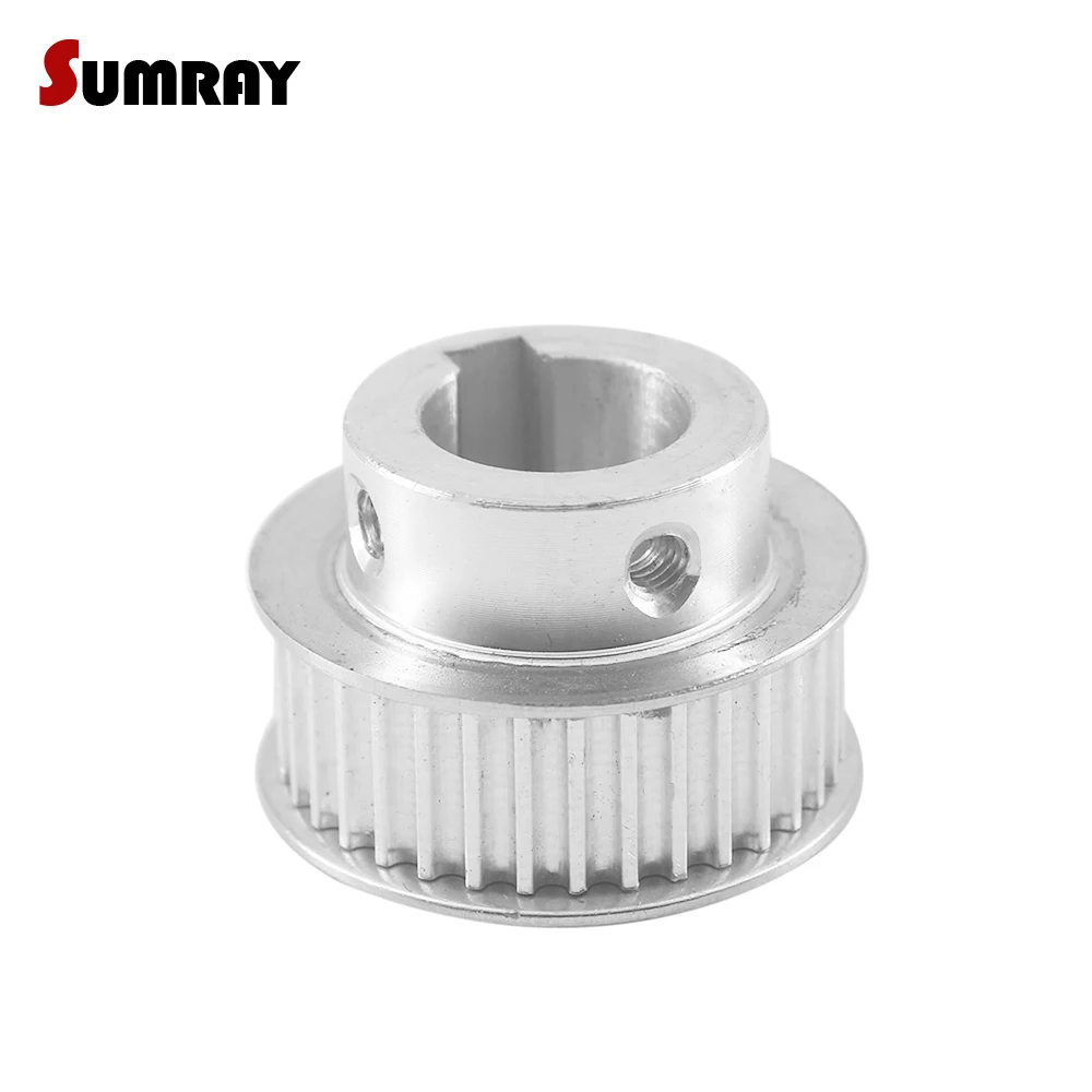 Timing Pulley HTD3M 44T 6/8/10/12/14/15/16/mm Inner Bore With/Without Keyway 11/16mm Width Aluminium Alloy Pulley Wheel