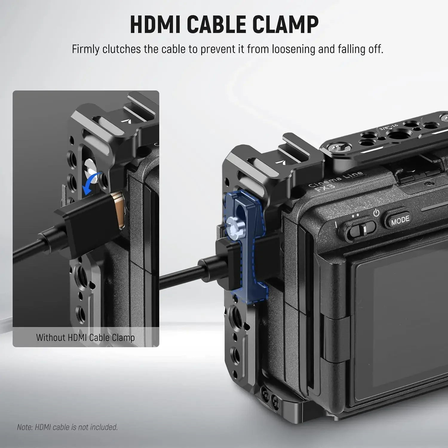 NEEWER FX3 FX30 Cage with ARRI 3/8