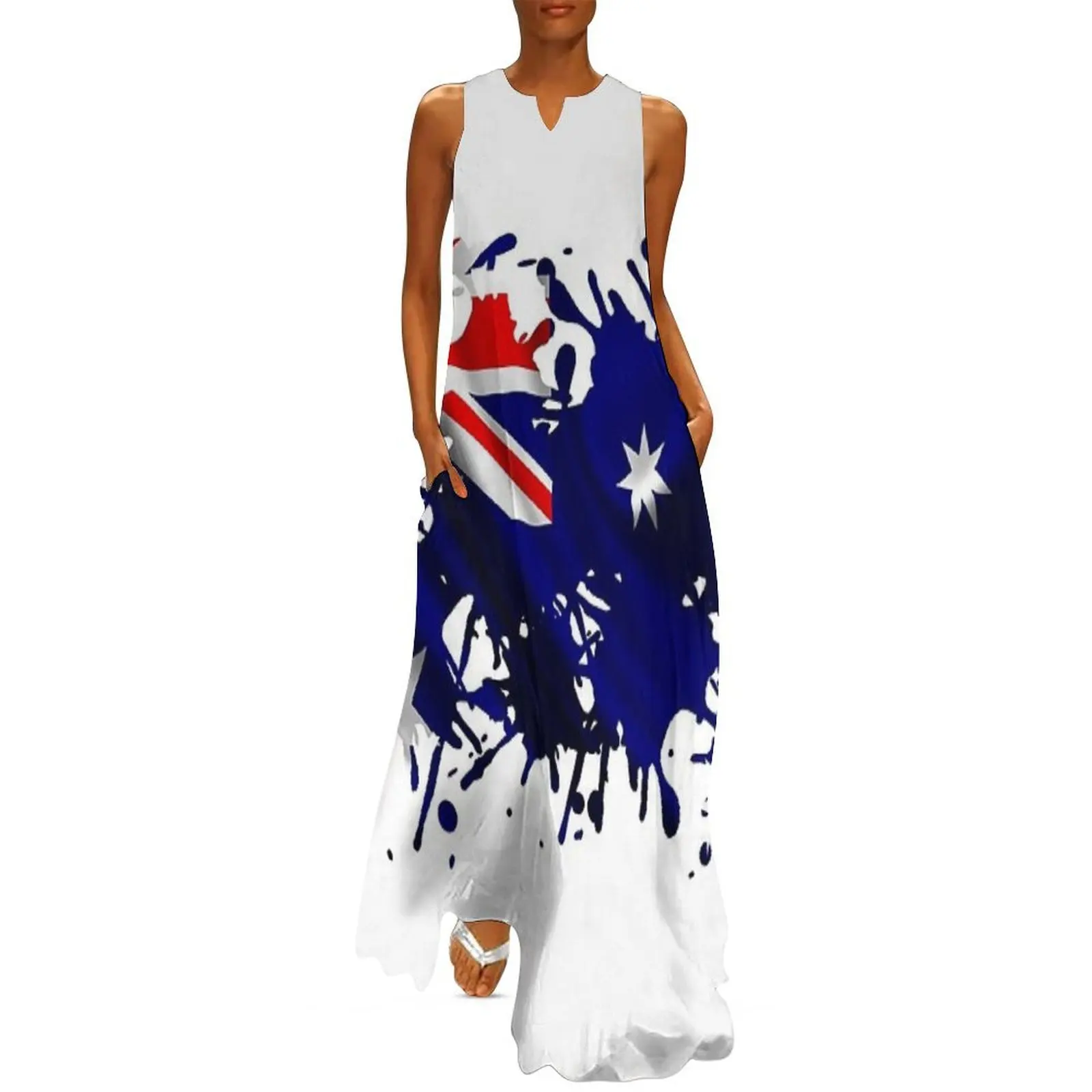 

Australian Splatter Long Dress evening dresses women Women dresses summer dresses for womens for official occasions