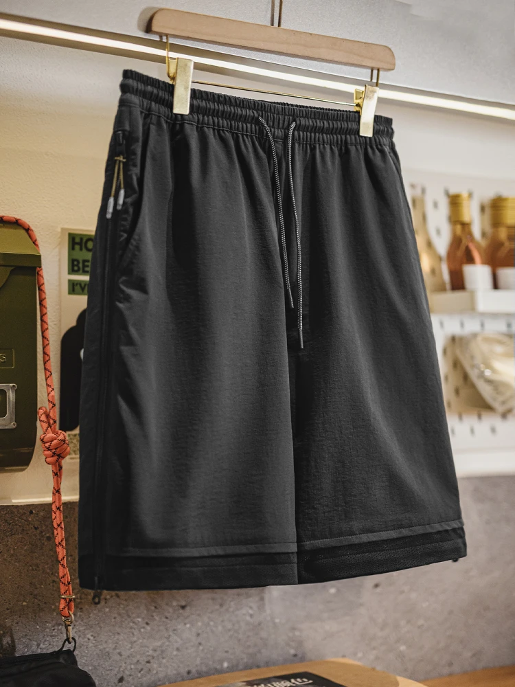 

Мужские летние спортивные брюки Maden American Sle, свободные, дышащие, с боковой молнией, длиной до колена, для активного отдыха