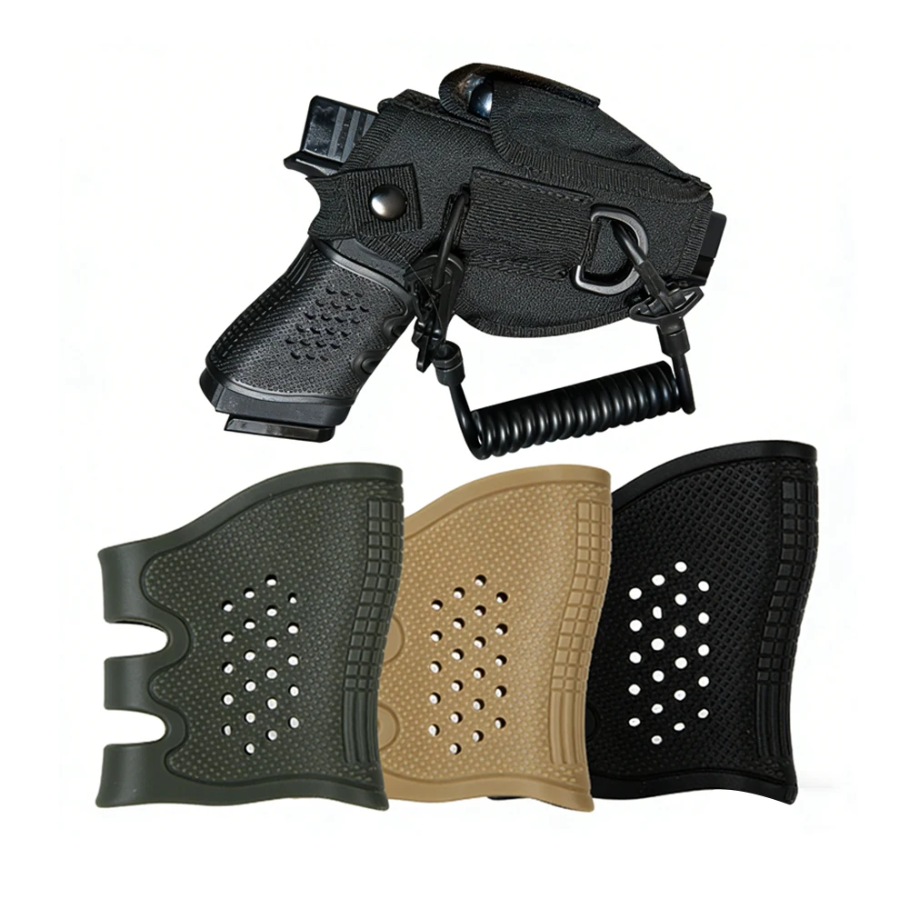 

Tactical Pistol Grip Sleeve Textured Rubber Anti Slip for Glock 17 19 20 21 22 23 31 32 Hunting Shooting Accessories