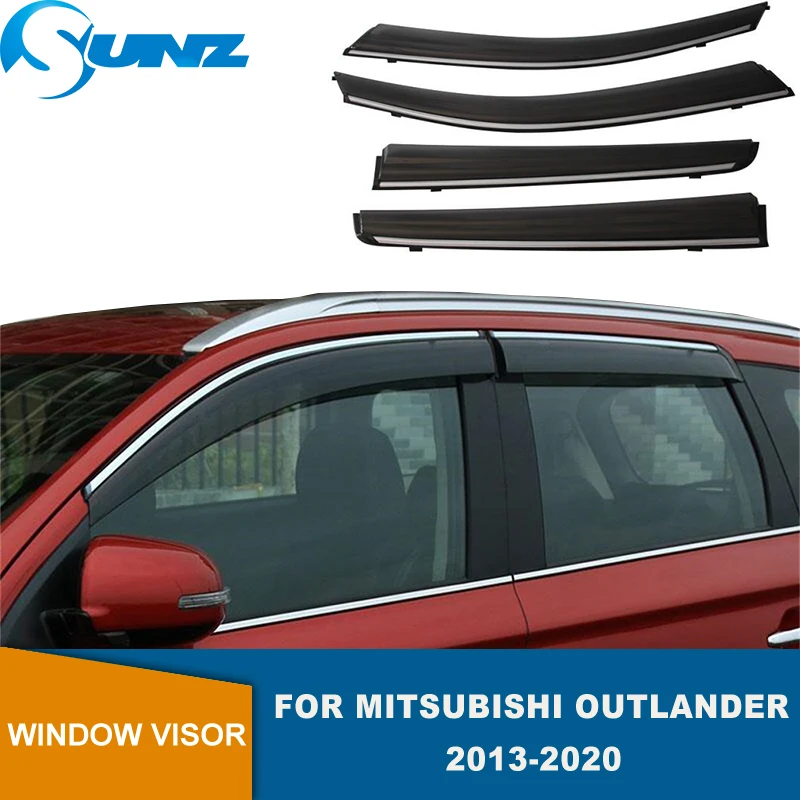 Side Window Deflector For Mitsubishi Outlander 2013 2014 2015 2016 2017 2018 2019 2020 Sun Rain Deflector Weather Shield SUNZ