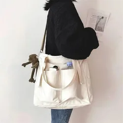 Female Simple Shoppers Bags Fashion Zipper Oxford Shoulder Handbags Waterproof Large Capacity Women's Brand Crossbody Tote Bags