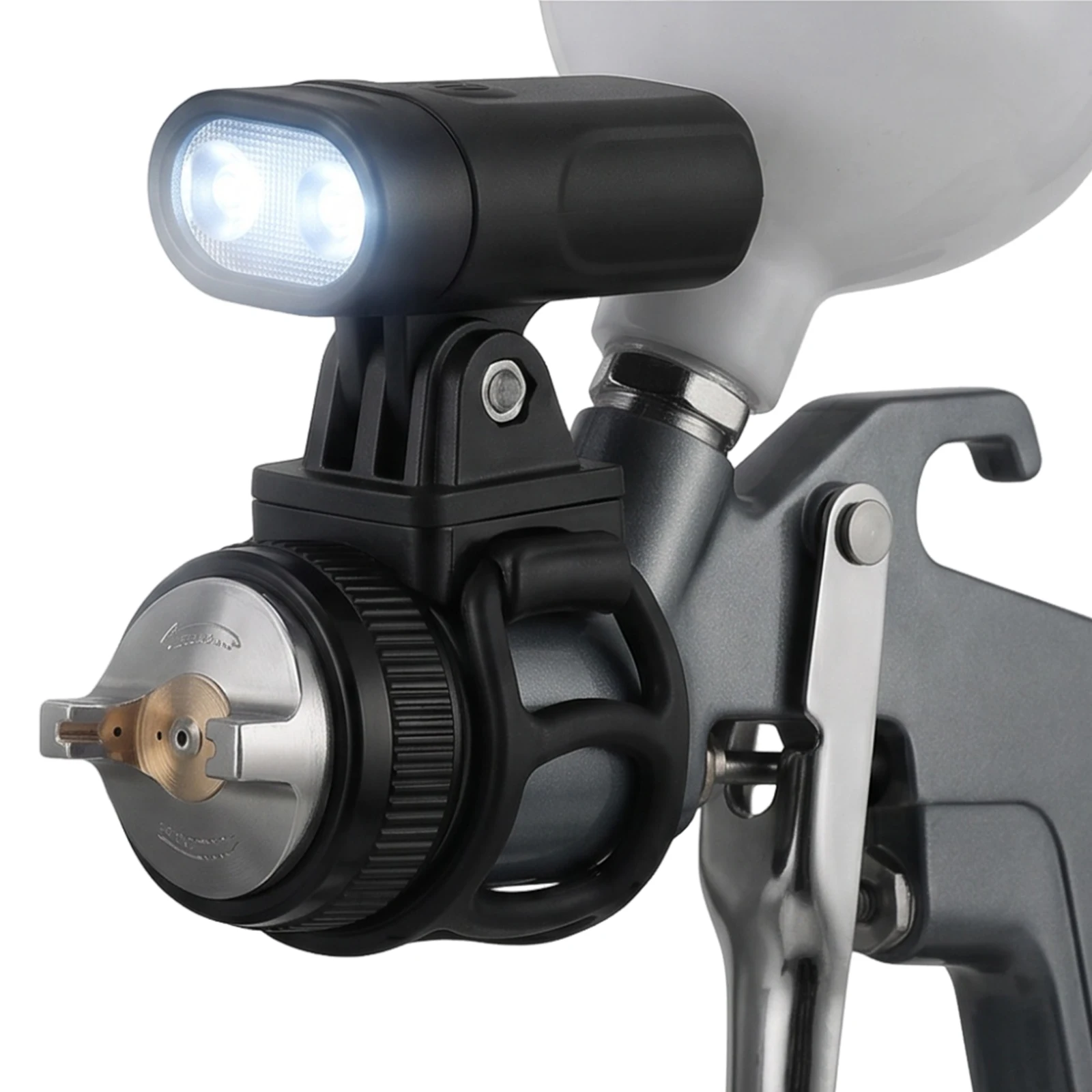 Paint Spray Gun Light Multi-Purpose Universal Lighting Torch Rechargeable Bike Helmet Flashlight Power Painting Tool Accessories