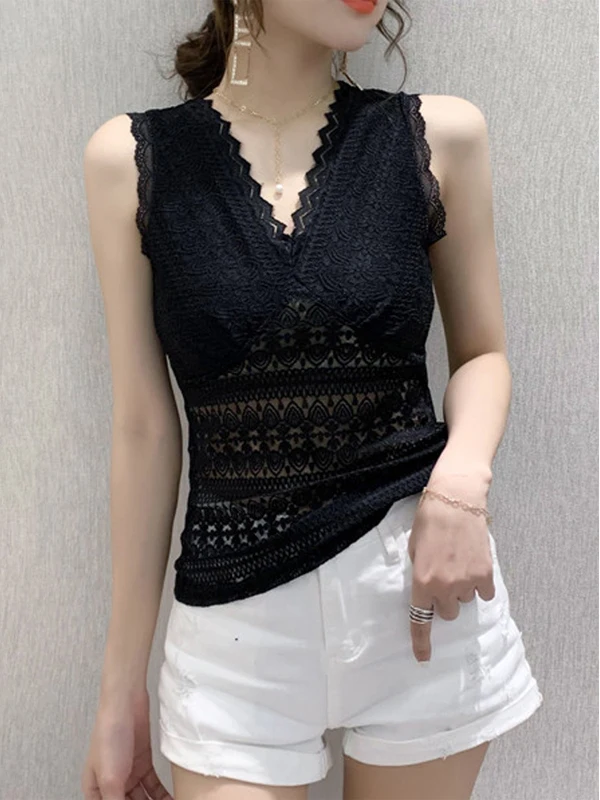 

Сексуальная кружевная ажурная блузка с V-образным вырезом для женщин, весна-осень, европейский стиль, нижнее белье, топ, верхняя одежда