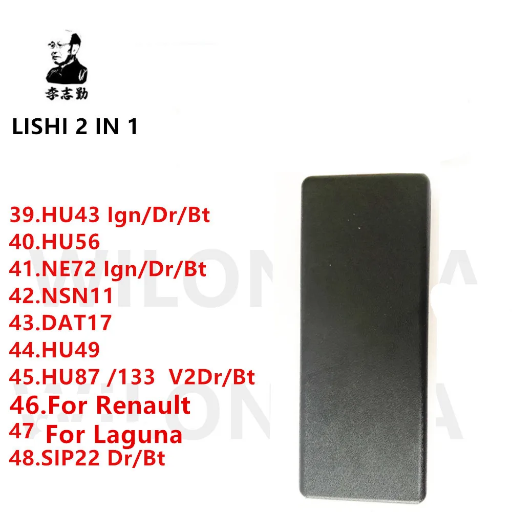 Lishi 2 in 1 HU43 HU56 NE72 NSN11 HU49 HU87 FOR LAGUNA FOR RENAULT SIP22 FOR GM37 MIT8 IGN TOY38R