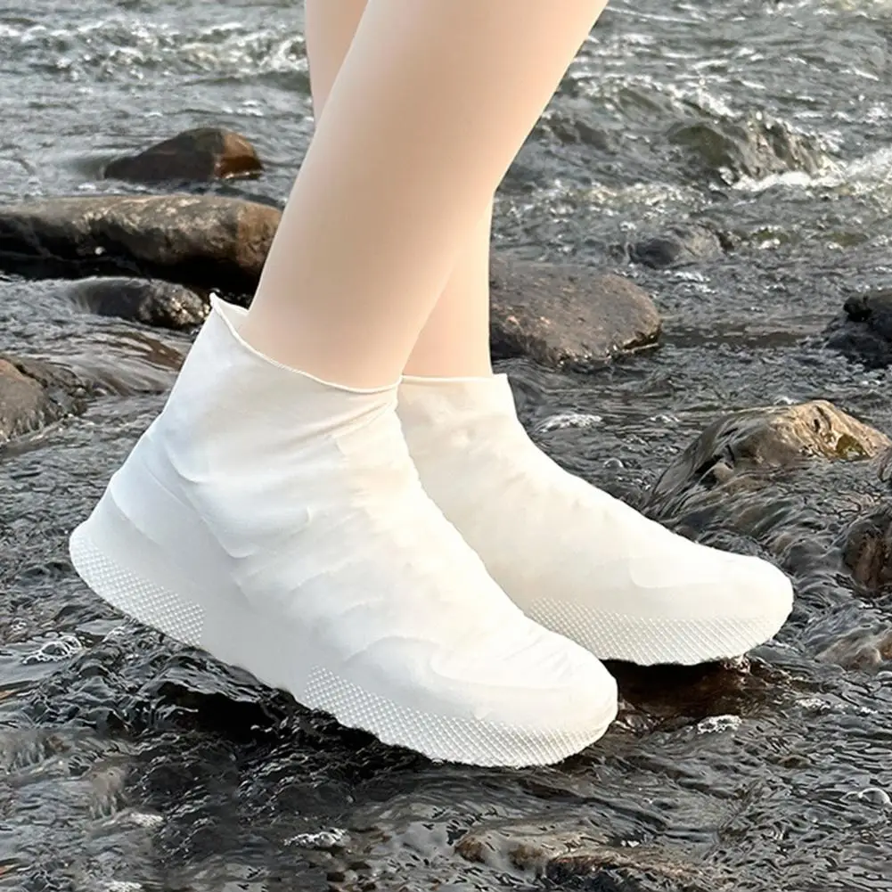 Hiking Rain Shoe Covers Waterproof Non Slip High Tenacity Latex Shoe Covers for Hiking Camping Outdoor Footwear Protection