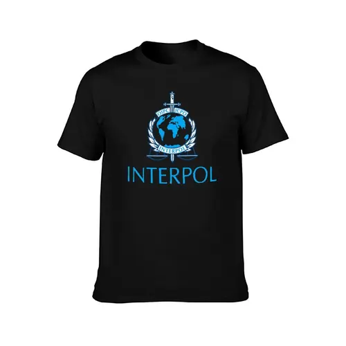 Imagen 2 del producto Camiseta INTERPOL de algodón, camiseta 100% para hombre, Camiseta de algodón de alta calidad